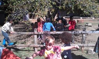 Children Playing in Schoolyard