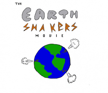 THe Earth Shakers hand drawn logo.
